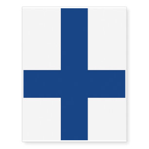 Patriotic temporary tattoos Flag of Finland