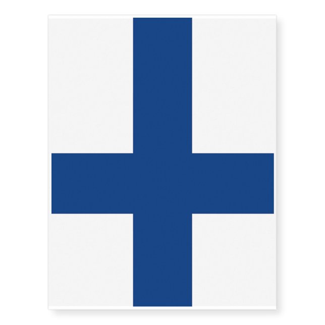 Patriotic temporary tattoos  Flag of Finland (Front)