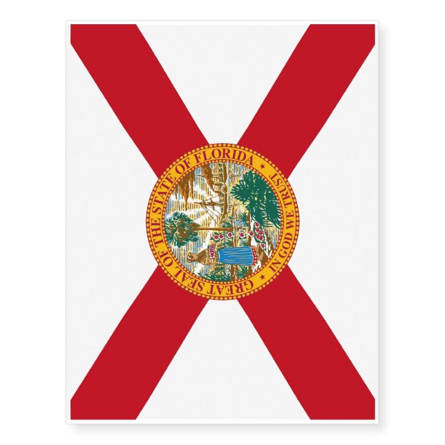 Patriotic temporary tattoos  Flag of Florida (Front)