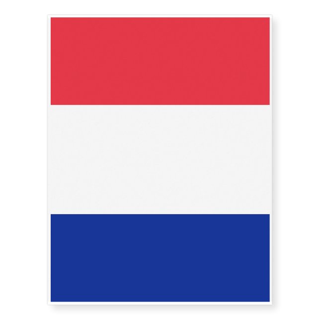 Patriotic temporary tattoos  Flag of France (Front)