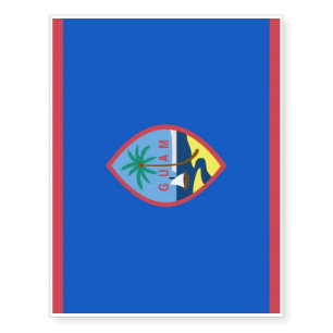 Patriotic temporary tattoos Flag of Guam