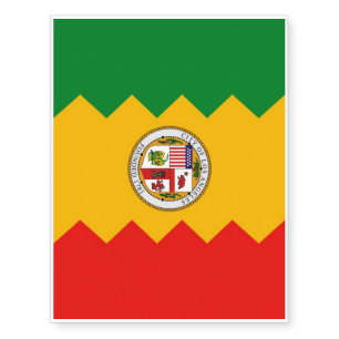 Patriotic temporary tattoos Flag of Los Angeles