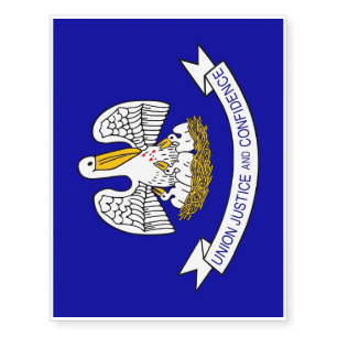 Patriotic temporary tattoos Flag of Louisiana