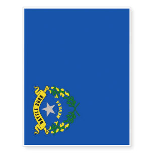 Patriotic temporary tattoos Flag of Nevada