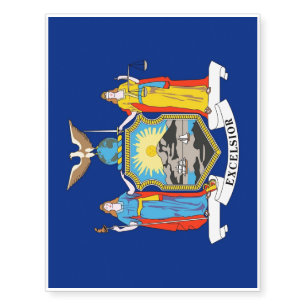 Patriotic temporary tattoos Flag of New York