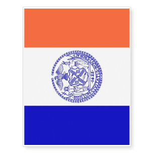 Patriotic temporary tattoos Flag of New York City