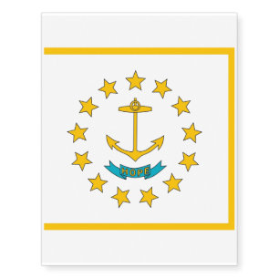 Patriotic temporary tattoos Flag of Rhode Island