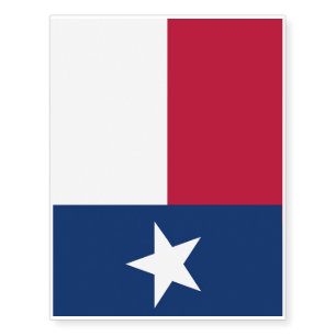 Patriotic temporary tattoos Flag of Texas