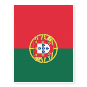 Patriotic temporary tattoos Portugal Flag
