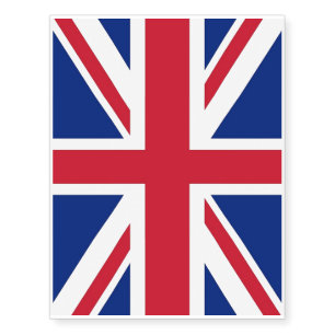 Patriotic temporary tattoos United Kingdom Flag