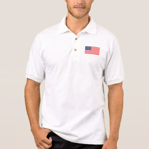 Patriotic tennis and golf polo shirts
