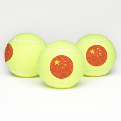Patriotic Tennis Ball with Flag of China