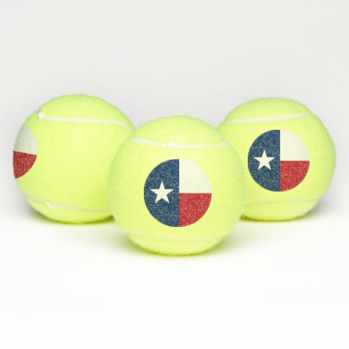 Patriotic Tennis Ball with Flag of Texas
