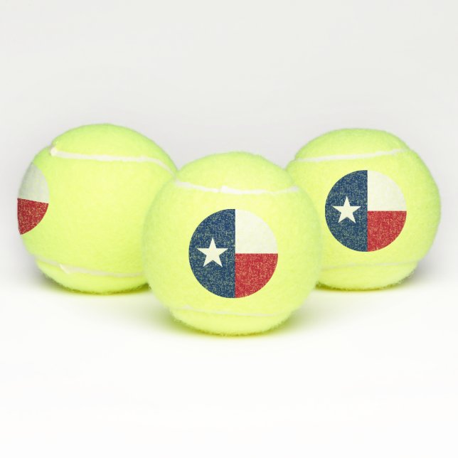 Patriotic Tennis Ball with Flag of Texas (Multi)