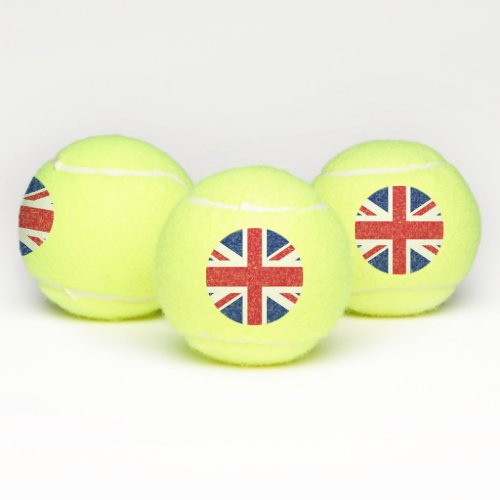 Patriotic Tennis Ball with Flag of United Kingdom