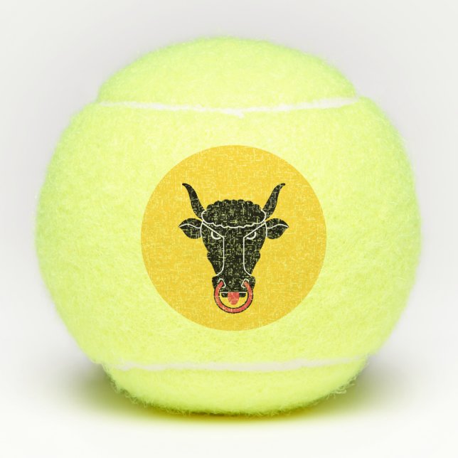 Patriotic Tennis Ball with Flag of Uri, Swiss (Front)