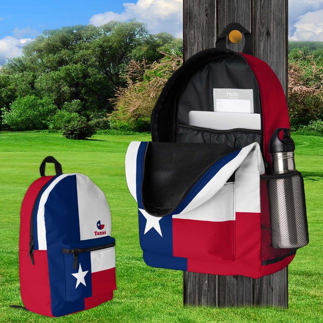 Patriotic Texas Flag Backpack, USA, Texas Bag, Printed Backpack (Creator Uploaded)