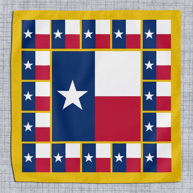 Patriotic Texas Flag Bandana, fashion USA Golden Bandana (Creator Uploaded)