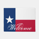 Patriotic Texas Flag Door Mat For Texan Home at Zazzle