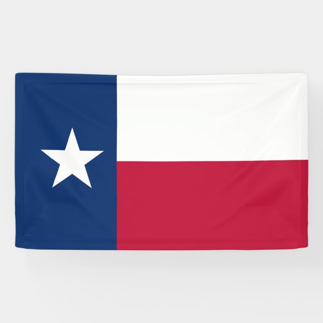 Patriotic Texas state flag custom Banner (Horizontal)