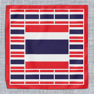 Patriotic Thai Flag Bandana, fashion Thailand Bandana