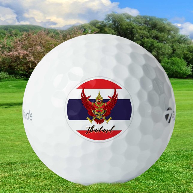 Patriotic Thai Flag Golf Balls, Thailand Balls (Creator Uploaded)