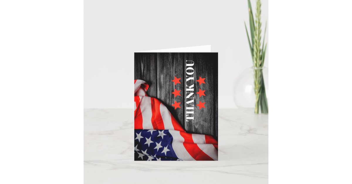 Patriotic Thank you | Zazzle