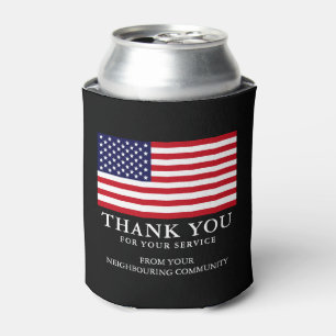Patriotic Thank You Can Cooler