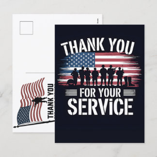 Patriotic Thank You Card for Veterans 2026