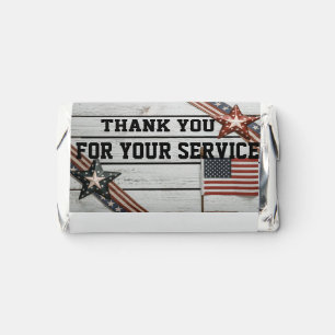 Patriotic Thank you for Serving Hershey's Miniatures