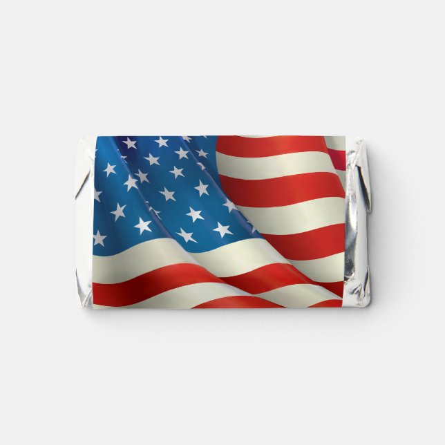 Patriotic Thank You For Your Service US Flag Hershey's Miniatures (Front)