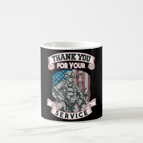 Patriotic Thank You For Your Service Veterans Day Coffee Mug