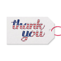 Patriotic Thank You Gift Tags