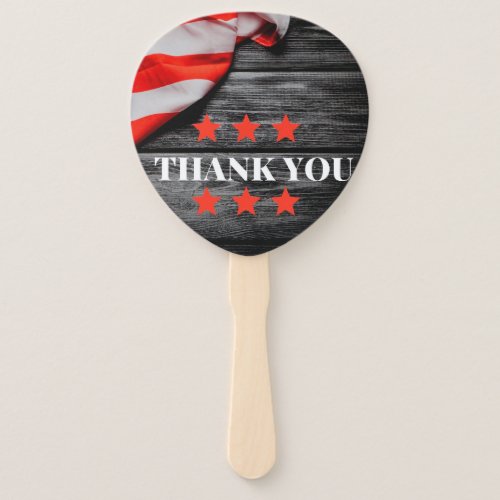 Patriotic Thank you  Hand Fan