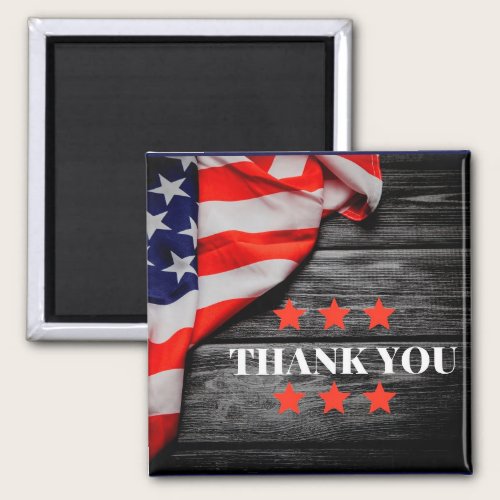 Patriotic Thank you Magnet