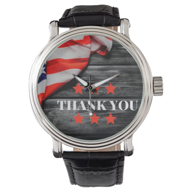 Patriotic Thank you    Watch (Front)