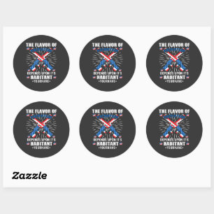 Patriotic The Flavor of Patriotism Classic Round Sticker