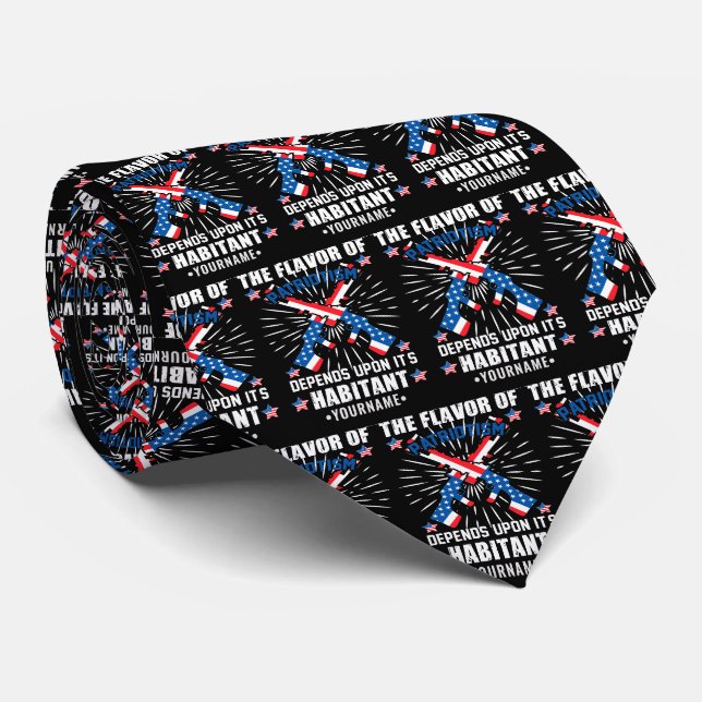 Patriotic The Flavor of Patriotism Neck Tie (Rolled)