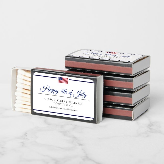 Patriotic Theme Business  Matchboxes (Stacked)