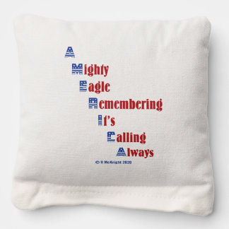 Patriotic theme cornhole bags