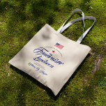 Patriotic Themed American Flag Tote Bag<br><div class="desc">A classy set of tote bags tailored to a patriotic American-style event or party.  A great item for a political campaign dinner,  or any other patriotic event.  All elements of the invitation are unlocked and adjustable. Simply use the customization function to make any changes you need.</div>