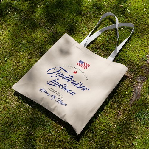 Patriotic Themed American Flag Tote Bag