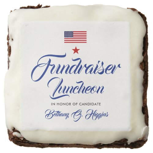 Patriotic Themed Event  American Flag Brownie