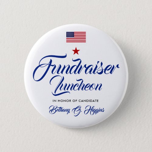 Patriotic Themed Event  American Flag Button
