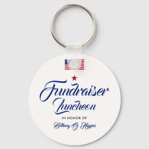 Patriotic Themed Event  American Flag Keychain