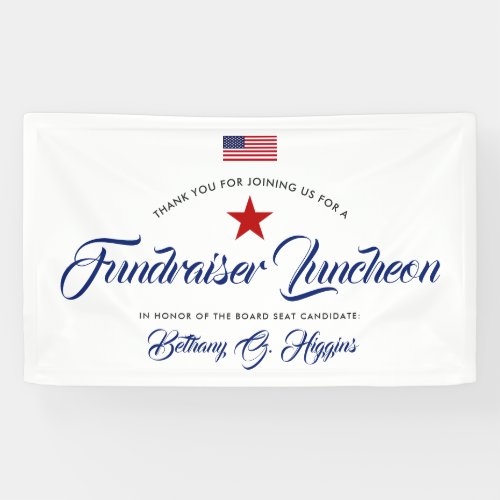 Patriotic Themed Political Fundraiser Banner