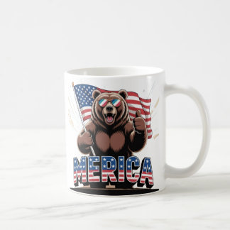 Patriotic Thumbs Up Bear Mug – Fun Americana