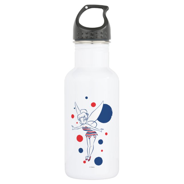 Patriotic Tinker Bell 1 Water Bottle (Front)