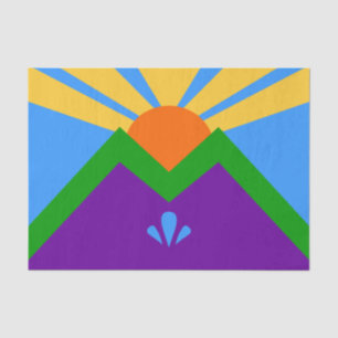 Patriotic tissue paper, flag of Manitou Springs Paper