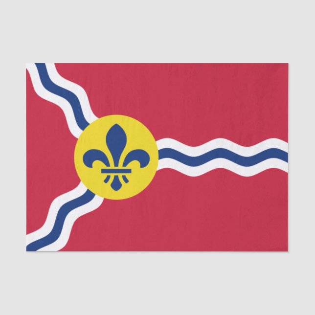 Patriotic tissue paper, flag of St. Louis, USA Paper (Front)